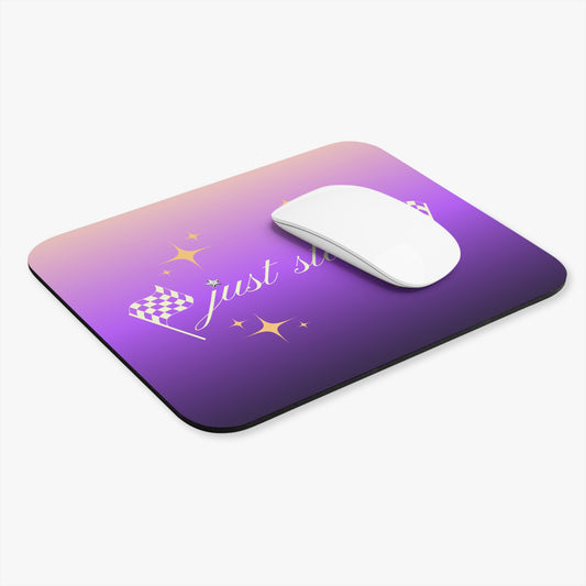 Just Start Motivational Racing Gamer Mouse Pad Sunset Creme 🖱️
