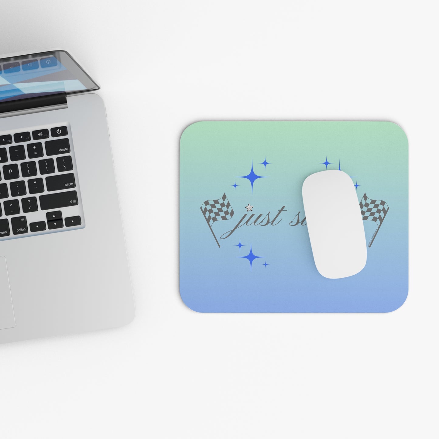 Just Start Motivational Racing Gamer Mouse Pad Sky Haze 🖱️