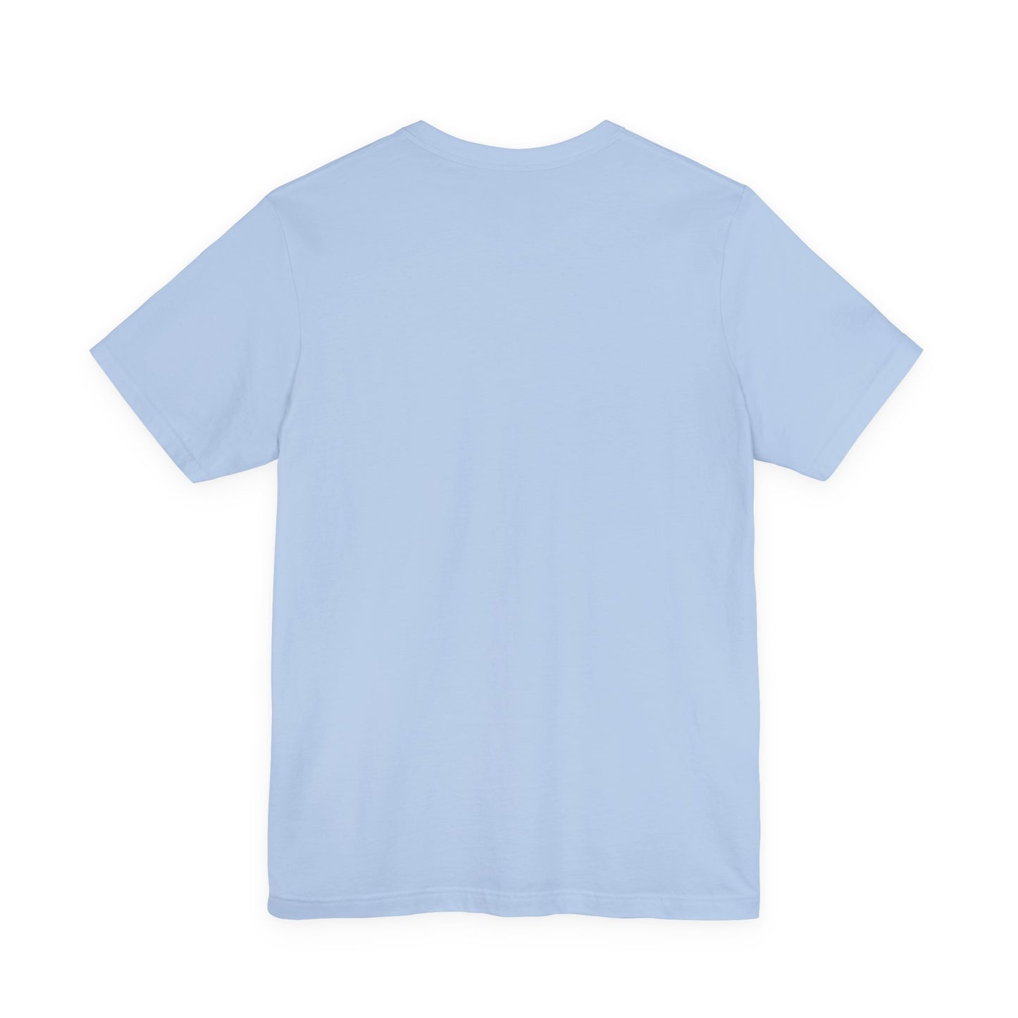 Just Start Tee Motivational Racing Flag Starry Sky Haze T-Shirt Baby Blue 🏁✨