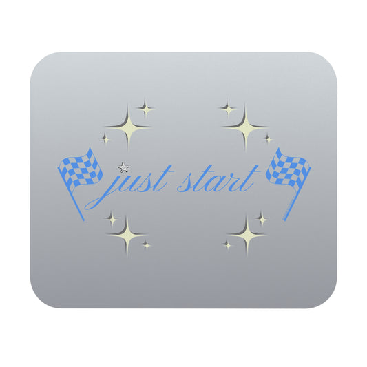 Just Start Motivational Racing Gamer Mouse Pad Star Blue 🖱️
