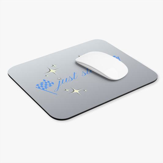 Just Start Motivational Racing Gamer Mouse Pad Star Blue 🖱️