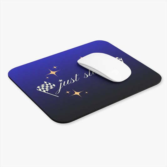 Just Start Motivational Racing Gamer Mouse Pad Midnight Light 🖱️