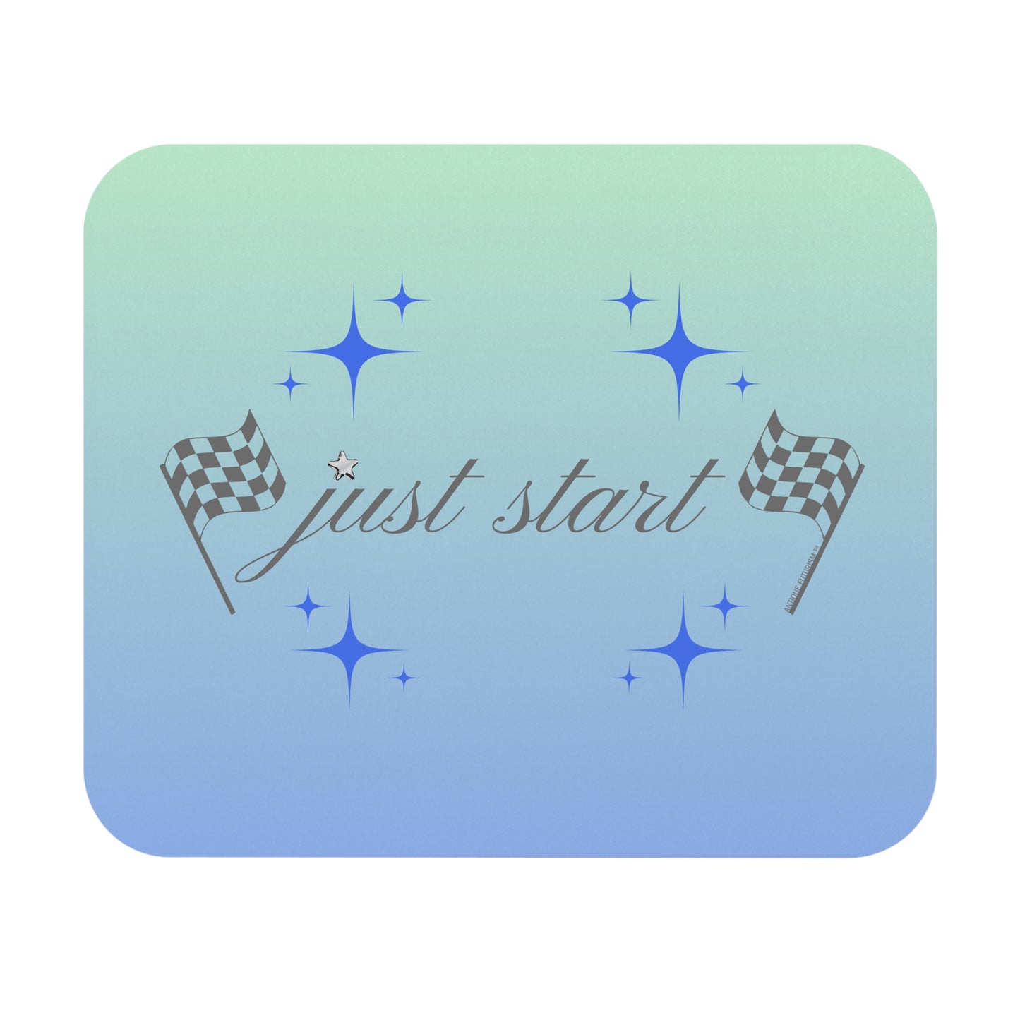 Just Start Motivational Racing Gamer Mouse Pad Sky Haze 🖱️