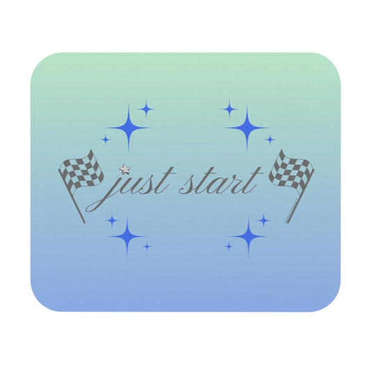 Just Start Motivational Racing Gamer Mouse Pad Sky Haze 🖱️